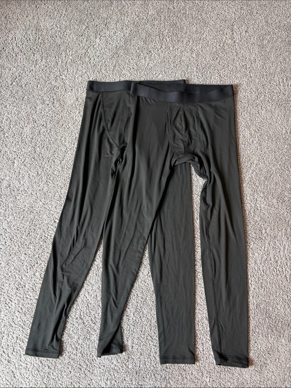 TWO Berkeley Jensen Men’s Small Black Long Thermal Underwear Base Layer